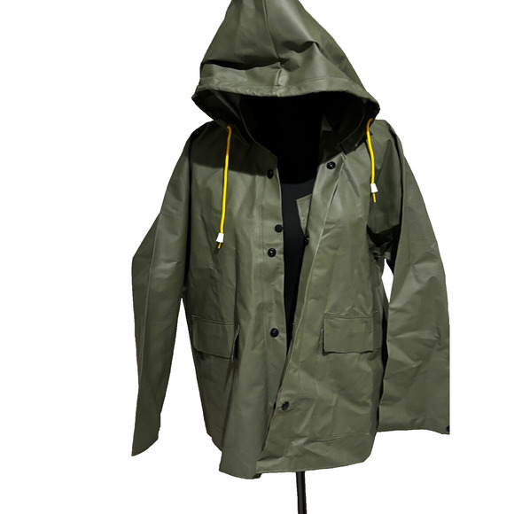 Boss Other - Boss Rain Coat Jacket unisex sz s Rain Jacket Hooded PVC Coat Trench Workwear